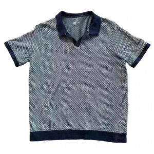 Shaquille O’Neal XLG Knit Polo Shirt Men’s XXL Short Sleeve Big And Tall Blue